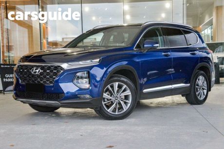 Blue 2018 Hyundai Santa FE Wagon Elite Crdi Satin (awd)
