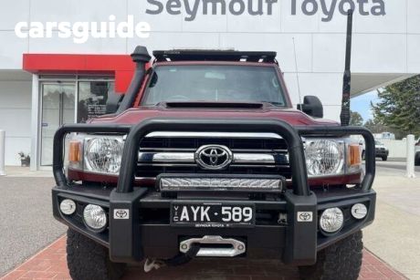Red 2019 Toyota Landcruiser Double Cab Chassis GXL (4X4)