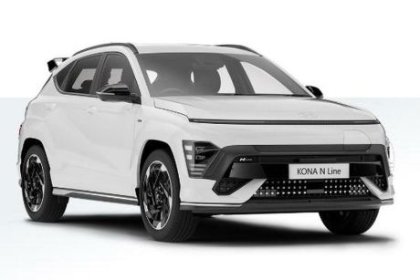 White 2024 Hyundai Kona Wagon Electric 2WD N Line