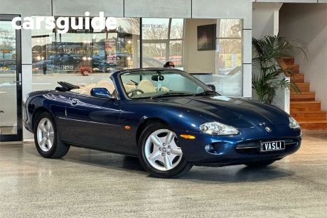 Blue 1997 Jaguar XK8 Convertible Classic