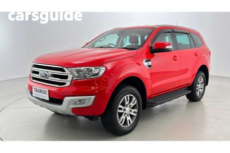 Red 2016 Ford Everest Wagon Trend