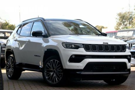 White 2024 Jeep Compass Wagon Limited AWD 4xe
