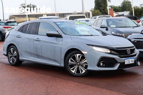 Grey 2018 Honda Civic Hatchback VTI-LX