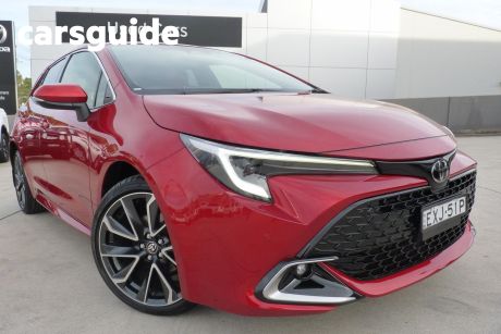 Red 2022 Toyota Corolla Hatchback ZR TWO Tone Option