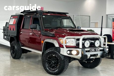Red 2022 Toyota Landcruiser 70 Series Cab Chassis GXL