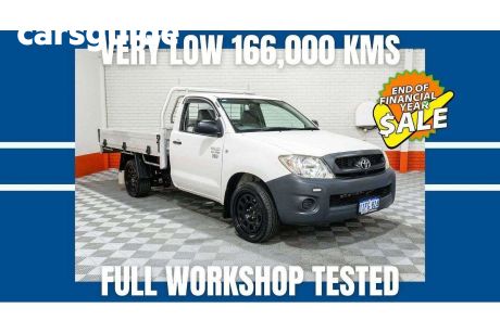 White 2009 Toyota Hilux Cab Chassis Workmate