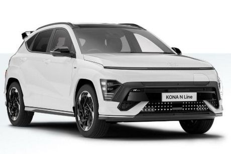 White 2024 Hyundai Kona Wagon Electric 2WD Premium N Line