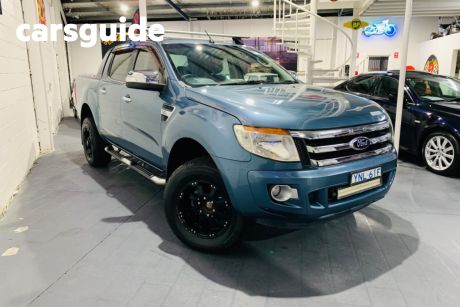 Turquoise 2014 Ford Ranger Dual Cab Utility XLT 3.2 (4X4)
