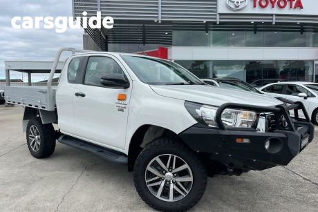 White 2019 Toyota Hilux X Cab Cab Chassis SR (4X4)