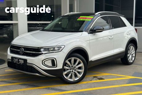 White 2024 Volkswagen T-ROC Wagon 110TSI Style (restricted Feat)