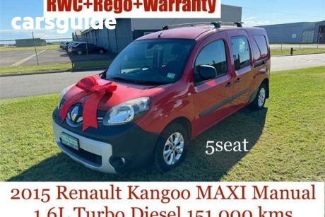 Red 2015 Renault Kangoo Van Maxi Crew