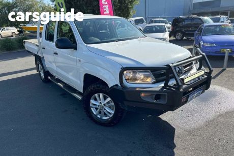 White 2016 Volkswagen Amarok Ute Tray 2H TDI400 Core Edition Cab Chassis Dual Cab 4dr Man 6sp 4MOT