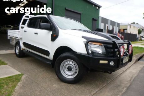 White 2015 Ford Ranger Dual Cab Chassis XL 3.2 (4X4)