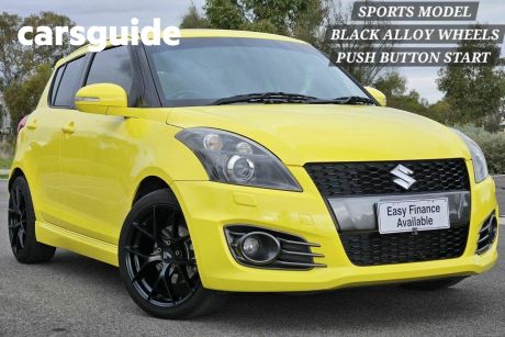 Yellow 2012 Suzuki Swift Hatchback Sport