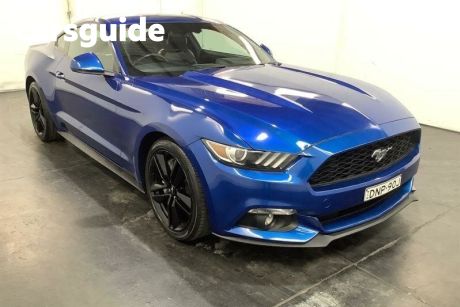 Blue 2017 Ford Mustang Coupe Fastback 2.3 Gtdi