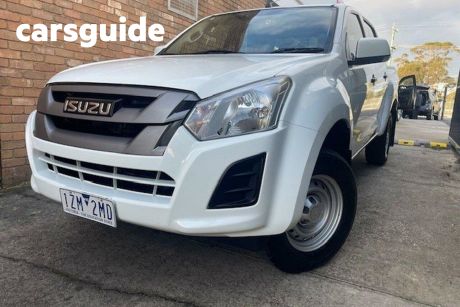 White 2019 Isuzu D-MAX Crew Cab Utility SX HI-Ride (4X2)