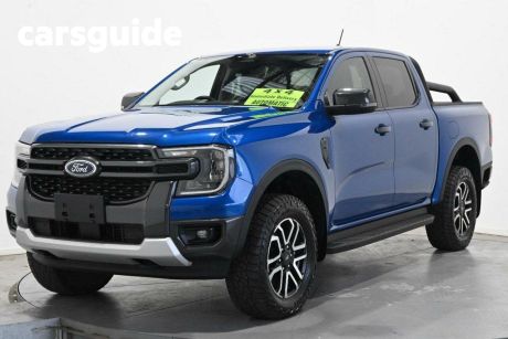 Blue 2022 Ford Ranger Double Cab Pick Up Sport 3.0 (4X4)