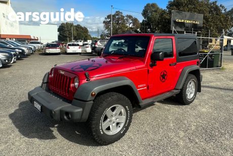 Red 2010 Jeep Wrangler Softtop Sport (4X4)