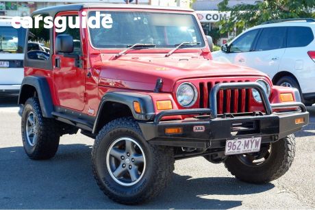 Red 2005 Jeep Wrangler Softtop Sport (4X4)