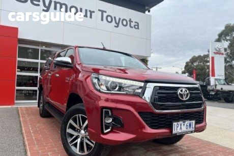 Red 2019 Toyota Hilux Ute Tray SR5 Double Cab
