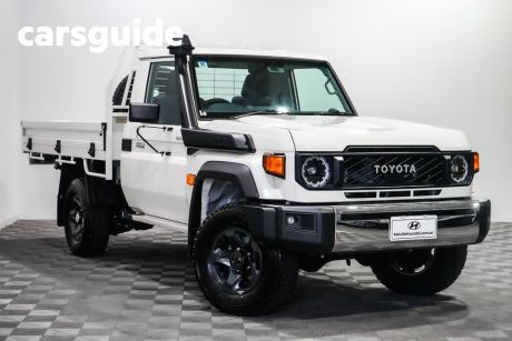 White 2024 Toyota Landcruiser 70 Series Cab Chassis LC79 GXL