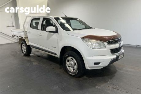 White 2014 Holden Colorado Crew Cab Chassis LS (4X2)