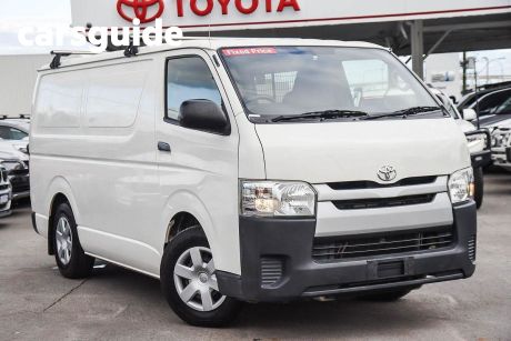 White 2018 Toyota HiAce Van LWB