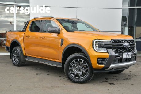 Yellow 2022 Ford Ranger Double Cab Pick Up Wildtrak 3.0 (4X4)