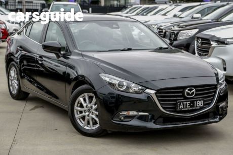 Black 2018 Mazda 3 Sedan Touring