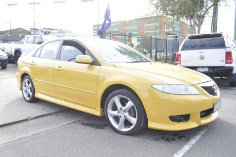 Yellow 2004 Mazda 6 Hatchback Luxury Sports