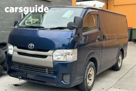 Blue 2016 Toyota HiAce Commercial KDH201