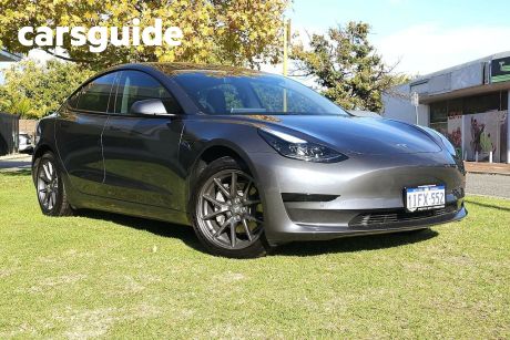 Grey 2021 Tesla Model 3 Sedan Standard Range Plus RWD