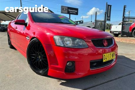 Red 2012 Holden Commodore Utility SV6 Thunder