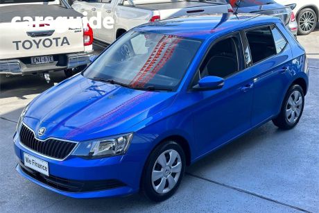 Blue 2018 Skoda Fabia Hatchback 81 TSI