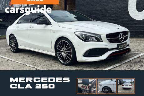 White 2018 Mercedes-Benz CLA250 Coupe Sport 4Matic