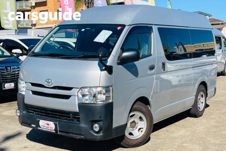 Silver 2015 Toyota HiAce Commercial