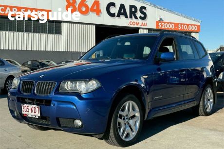 Blue 2008 BMW X3 Wagon 2.0D