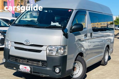 Silver 2015 Toyota HiAce Commercial