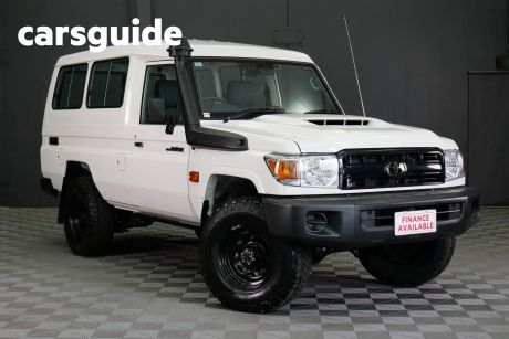 White 2023 Toyota Landcruiser 70 Series Troop Carrier LC78 Workmate (2 Seats)
