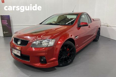Red 2011 Holden Commodore Utility SV6