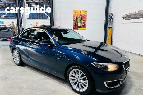Blue 2016 BMW 220D Coupe Luxury Line