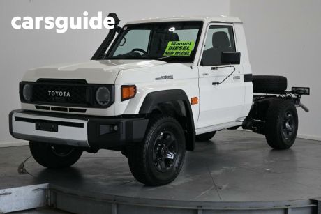 White 2024 Toyota Landcruiser 70 Series Cab Chassis LC79 GXL