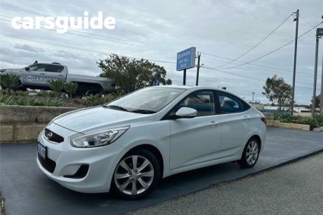 White 2018 Hyundai Accent Sedan Sport