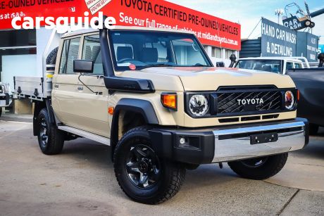 Beige 2024 Toyota Landcruiser 70 Series Double Cab Chassis LC79 GXL