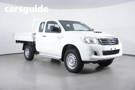 White 2014 Toyota Hilux X Cab Cab Chassis SR (4X4)