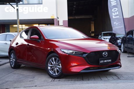 Red 2019 Mazda 3 Hatchback G25 Evolve