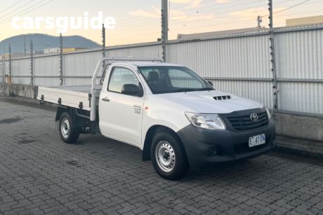 White 2014 Toyota Hilux Cab Chassis SR