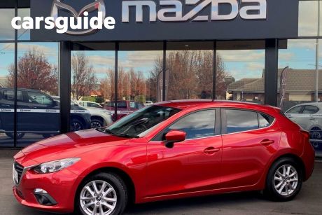 Red 2015 Mazda 3 Hatchback Maxx