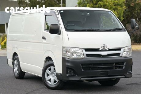 White 2011 Toyota HiAce Commercial