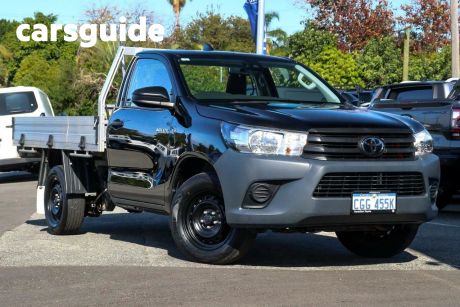 Black 2022 Toyota Hilux Cab Chassis Workmate (4X2)